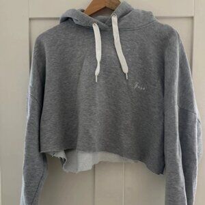 Grey hooded jacket